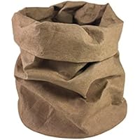 waschbarer Papiersack, Paper Bag, Übertopf, Obstkorb, Brotkorb, Topf, Tischdekoration, Aufbewahrung, braun, robust, vegan