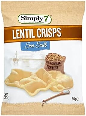 Simply7 Lentil Chips Sea Salt 85g - Pack of 4