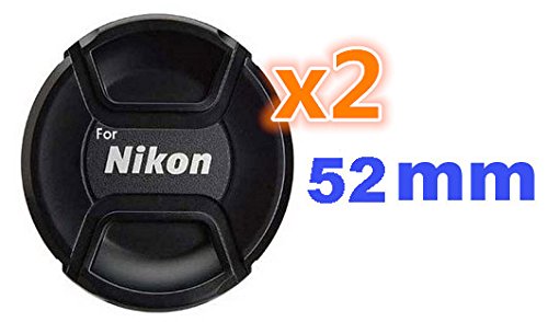 2x Bouchon  cache objectif  de remplacement 52mm  pour Nikon coolpix P100 L120