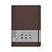 Oxford Office Signature Carnet de note A5 144 pages Marron Ligné 6mm