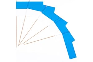 EVERFLAG Papierfähnchen: blau-weiß 50er Packung