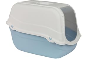 URBNLIVING Enclosed Cat Litter Box - Extra Large Hooded Tray with Filter, Carry Handle - Easy Clean, Odor Control, Secure Flap Door for Cats, 8 Color Options