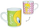 kleine Henkeltasse mit Griff (circa 7 cm hoch) mit Tweety Motiv
