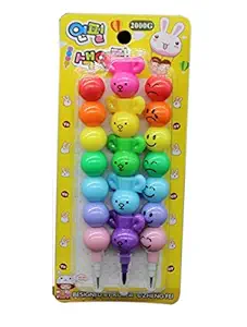 Parteet Stack Smiley Crayons & Pencil Set for Kids (Pack of 1)