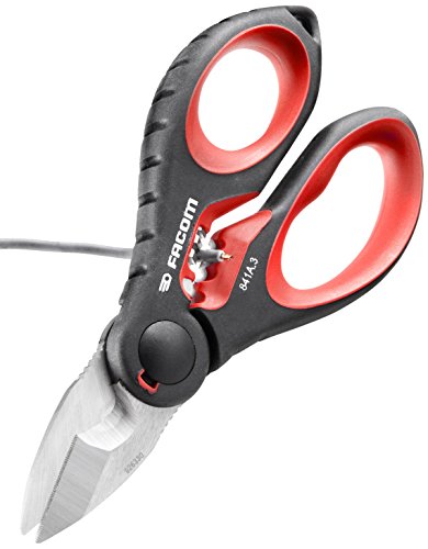 Facom SC.841A.3 - Tijeras de electricista (acero inoxidable)