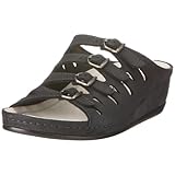 berkemann hausschuhe lammfell Nubukleder Nubuk Berkemann Hassel Damen Pantoletten, Blau (Dunkelblau), 38 2/3