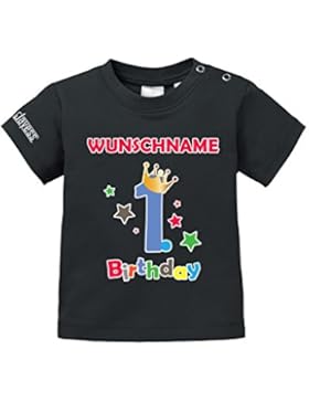 Geburtstag - First Birthday mit Wunschname - Junge - BABY - T-SHIRT