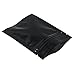 Produktbild (4.7x3.9 inch) Farbig Metall Material Wiederverschließbare Bunte Aluminiumfolie Zip Lock Taschen Tee Lebensmittel Snack Pulver Verpackung Beutel Selbst Siegel Ziplock Mylar Geruchsdicht Paket (Schwarz, 100)