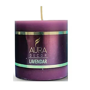 AuraDecor 2.5inch * 2.5 inch Fragrance Pillar Candle || Spa Candle || Home D