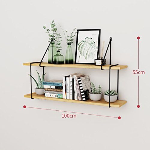 INTASHJ Storage rack LOFT wall mount cubic shelf bookshelf Geometric racks iron wood Separator Floating unit frame Wall decoration Design retro industrial style Shelf (Color : C)