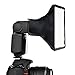 Produktbild CAM-ULATA Softbox Diffusor Bouncer Translucent Soft Blitz Box Tragbar für Blitz, Blitzgerät, Nikon SB-600 SB-700 SB-800 SB-900 SB-910, Canon 380EX 430EX II 550EX 580EX II 600EX-RT, Vivita Flash Sunpack, Nissin, Sigma, Sony, Pentax, Olympus, 15 x 17 cm / 5.9 x 6.7 Inch
