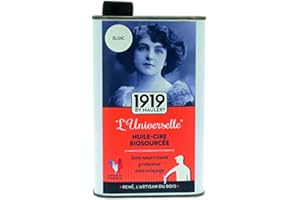1919 BY MAULER - Huile Cire biosourcée « L'Universelle » - Blanc - Pour meuble, parquet, boiserie - 500ml