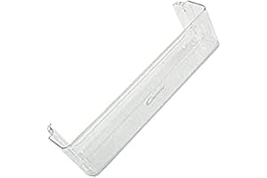 N2 ELECTROITALY, Balconcino Mensola Portabottiglie per Frigorifero Candy Hoover 43011671, Lunghezza 433/418 mm x Profondità 85 mm x Altezza 87 mm, CIL220NEF CKBBS50UK