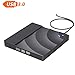 Produktbild Externes DVD Laufwerk Windows 10 USB 3.0 DVD-RW DVD-Player Tragbar Slim Extern CD/DVD Laufwerk Brenner für Laptop/Notebook/MacBook unterstützt Windows 7/8/10/XP/Mac OS von Ciconira