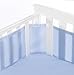 BreathableBaby 4 Sided Cot Mesh Liner in Mist (Blue)