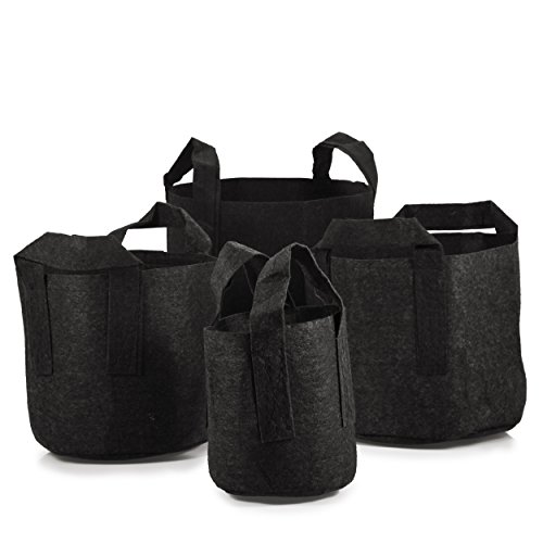Root Pouch Pflanztasche mit Griffen 30l schwarz - 3