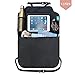 Produktbild Premium Rückenlehnenschutz Auto (1 Stück) Autositz Organizer mit Taschen + Tablet iPad Fach | Trittschutz wasserdicht Autositzschoner Car Back Seat Cover Protector | Rücksitz Schutz Kinder