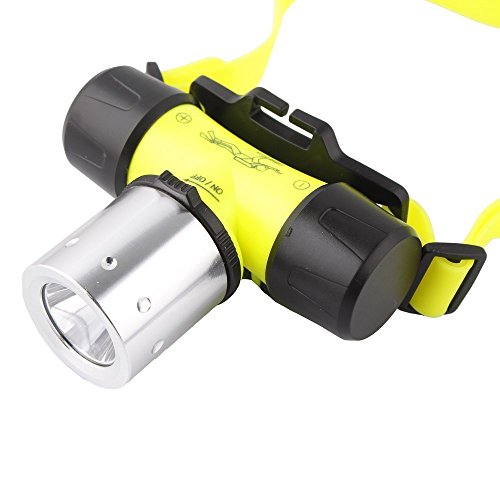 CREE T6 U2 LED Wasserdichte Tauchen Unterwasser Scheinwerfer Licht Torch LED (100-200 Meter)Waterproof LED Schwimmen Tauchen Taucherleuchten Head Light Taschenlampe mit 3 Lichtmodus - 7