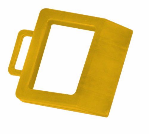 Preisvergleich Produktbild Wesco 272175 Hard Rubber High Visibility Pallet Truck Chock, 11-3 / 4" Width x 2" Height x 14" Depth, Yellow