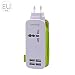 Produktbild Befaith USB-Ladegerät Ladestation Steckdose Steckdosenleiste 110V-220V Weltweiter Eingang 5V 1A / 2A 5m Netzkabel