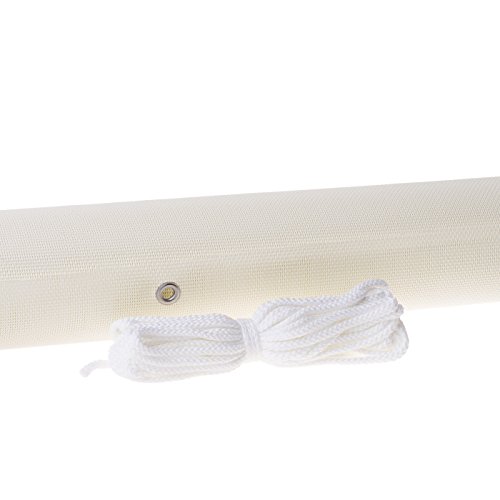 Balkonumspannungen Balkonverkleidung Sichschutz Balkonbespannung Balkon Winschutz Balkonstoff VENTANARA® (500 x 75 cm, Creme) - 3