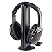 Produktbild HaiQianXin 5-in-1-Headset Funkkopfhörer Schnurloses RF mit Mikrofon für PC-TV, DVD-MP3-Radio
