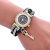 Frauen Uhren,Moeavan Damen Uhren Räumungsverkauf Damen Classic Edelstahl Mesh Band Uhr High Härte Glasspiegel Uhr Elegant Analog Wrist Quarz Armbanduhr Uhren für Frauen (B)