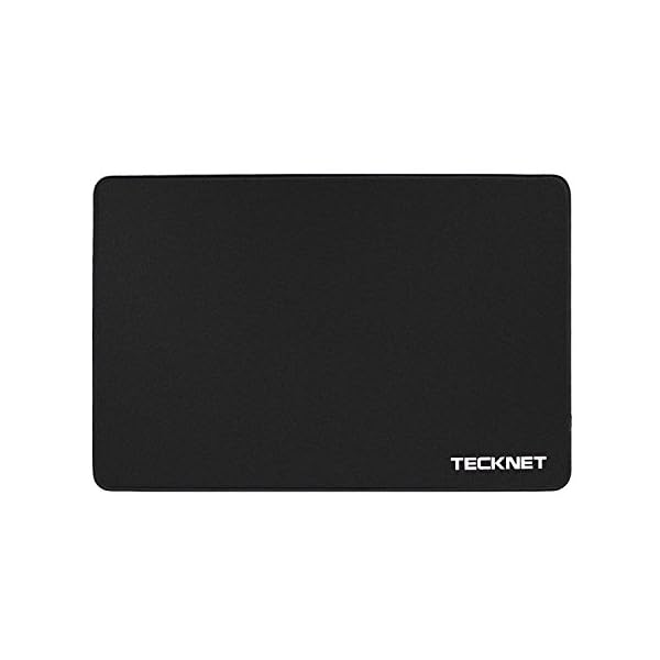 TECKNET Mouse Mat 270 x 210 x 3 mm Gaming Mouse Pad, Non-Slip Rubber Base, Waterproof Surface, Stitched Edges Mouse pad, Compatible with Laser and Optical Mice