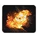 Produktbild Luancrop Mausunterlage Rotes Feuer-realistische brennende Explosion über orange Ball-Bombe Mousepad für Notizbücher, Tischrechner-Mausunterlagen, Bürozubehöre