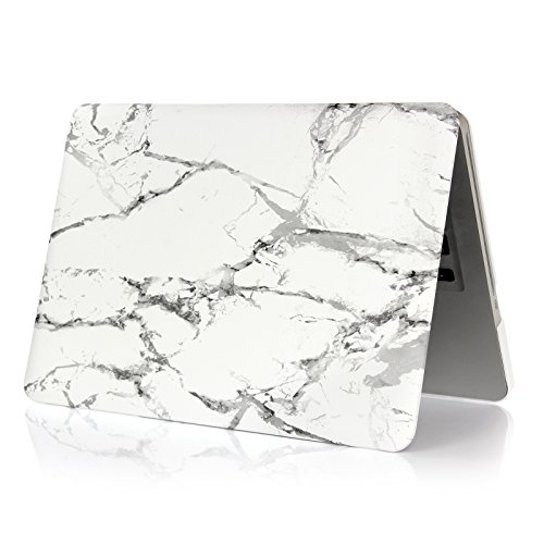 Macbook Pro 13 Hülle,Aomo Macbook Pro 13 Zoll Tasche Marmor Muster Gummi Beschichtet Hartschale Sleeve Schutzhülle für Macbook Pro 13.3 Modell: A1278 [Marmor Muster Weiß 01] - 4