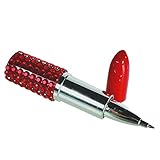 TRIXES Novelty Red Lipstick Ballpoint Pen Blue Ink Valentines Day