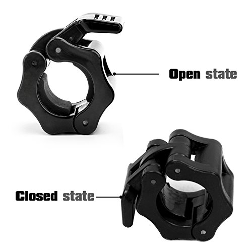 Mture Barbell Collar Hantelverschlüsse Hantelstangen Verschluss Barbell Halsbänder für 30 mm Langhantelstange Curlstange Kurzhantelstange 1 Paar - 3
