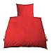 Produktbild Castell 0040500 Bettwäsche-Set, Baumwoll, nach Öko-TexStandard 100, 80x80 + 135/200 cm, rot