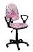 Produktbild Best For Kids Kinderschreibtischstuhl Jugend-Bürostuhl Kinder-Drehstuhl Formel1 F1 Motor Princess Girl Lady Football (BRED PINK)