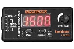 100% PEAKPOWER Power Peak Servo-Tester (L x B x H) 75 x 38 x 27mm 1St.