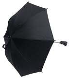 Brazo flexible. Bebé Sombrilla Compatible con Bebecar carrito para cochecito de bebé, color negro
