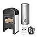 Produktbild Schmitzker KS0975 Valencia Wasserführender Kaminofen Stahl Weiß Komplett-Set 825 L Kombispeicher + 2 SWT
