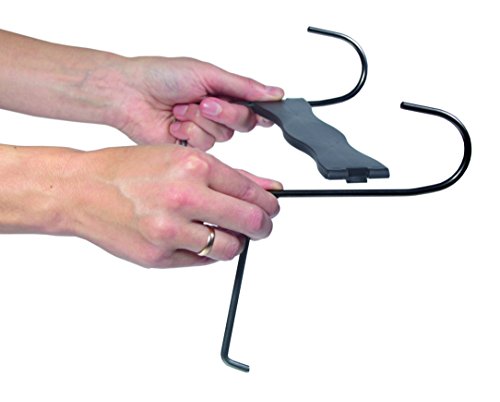 Pflanzkasten im Rattan Design mit integriertem Wasserspeicher und Halterungen aus Metall für Geländer aller Art oder zum Aufstellen, Maße B 50 x H 17,2 x T 17,4 cm, Farbe Anthrazit - 6