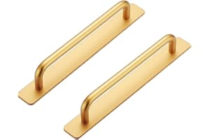 CONPHERON 2 pezzi Maniglie Autoadesive Maniglie per Mobili Cassetto Maniglie per Armadio Adesiva Maniglia Porta Scorrevole in Alluminio Maniglia Finestra 212mm