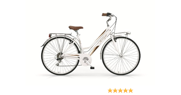 Bicicletta donna Trekking city bike 28 Touring bianca 6V MBM : Amazon.it:  Sport e tempo libero