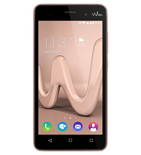 Wiko Lenny 3 Smartphone (12,7 cm (5 Zoll) IPS HD-Display, 16GB interner Speicher, Android 6 Marshmallow) rose gold