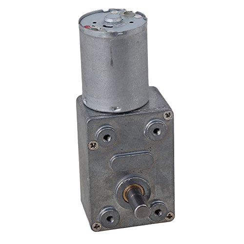 BQLZR DC 12V 2RPM Quadratisch hohe Drehmomente Turbo Schnecken Getriebe Motor Rechtwinklig Getriebemotor Langlebig Bequem