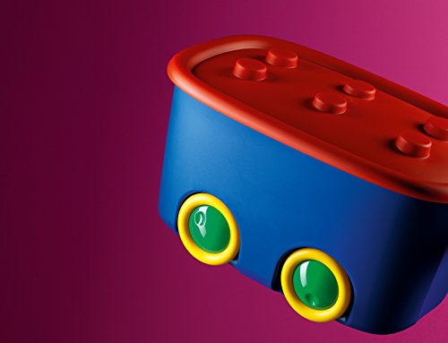 2er Set Spielzeugkiste Schatztruhe Aufbewahrungskiste – Funny – 46 Liter - 2