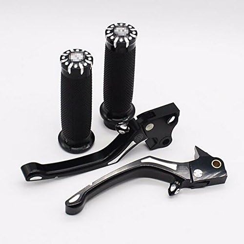 1"25mm Hand Grips Bar &amp; CNC Brake Clutch Levers For Harley Sportster XL883/1200
