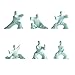 Produktbild Goney Dekorations Ornamente Kreative Einfache Chinesische Art Tai Chi Kung Fu Meister Keramik Zen Dekoration Geeignet für Wohnzimmer/Studie/Büro (Farbe: Blau)