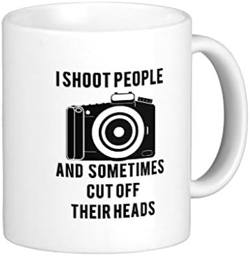 QoiueoF I Shoot People Funny Photographer Photography Classic White Mugs - 11 ounces