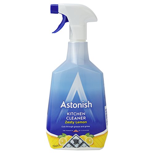 AstonishKitchen Cleaner, Vegan and Cruelty Free and Blended with Natural Oils, Zesty Lemon, 12 x 750ml[Amazon-developed Certification] Compact by Design