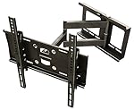 RICOO Wandhalterung Schwenkbar Neigbar R23 LED LCD TV Wandhalter für Curved TV 4K Fernseher mit 76 - 165cm (30"-65") max. VESA Wandhalterung 400x400 universell | passend für viele Flachbildfernseher