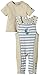 Julius Hüpeden Unisex Baby 237990 Dungarees, Multicoloured (Oyster / Aquarelle 730406), 0-3 Months (Herstellergröße: 56)