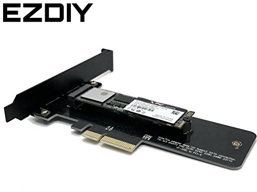 EasyDiy PCI Express M.2 SSD NGFF PCIe Card to PCIe 3.0 x4 Adapter (Support M.2 PCIe 22110 ,2280, 2260, 2242) - 5
